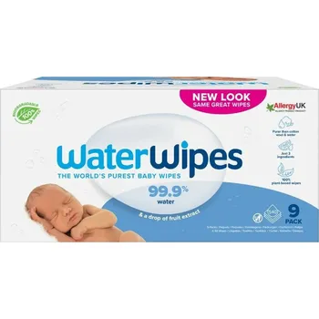 Dětský vlhčený ubrousek Waterwipes 100% bioodbouratelné ubrousky 9x60ks