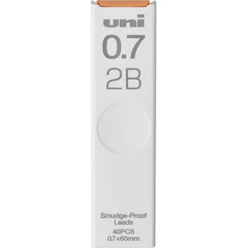 Náplň do psacích potřeb Mitsubishi Tuhy do mikrotužky Uni Smudge Proof 0.7 mm - výběr tvrdostí Tvrdost: 2B