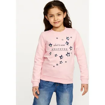 Dívčí mikina Dívčí mikina Stars - růžová 116