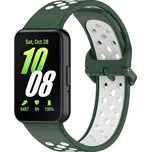 Perforovaný řemínek pro Samsung Galaxy Fit 3 Barevná varianta: Zeleno-bílý