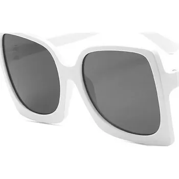 Dámské luxusní sluneční brýle s velkým rámem - bílá šedá