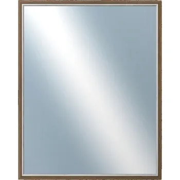 Zrcadlo DANTIK - Zarámované zrcadlo - rozměr s rámem cca 80x100 cm z lišty TAIGA sv.hnědá (3106)