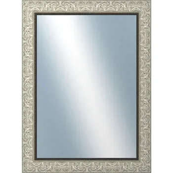 Zrcadlo DANTIK - Zarámované zrcadlo - rozměr s rámem cca 60x80 cm z lišty PRAHA stříbrná (2751)