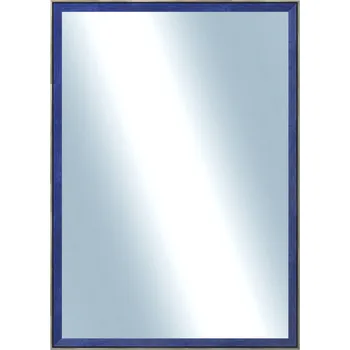 Zrcadlo DANTIK - Zarámované zrcadlo - rozměr s rámem cca 50x70 cm z lišty Inclinata colori modrá (3139)