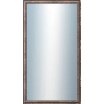 Zrcadlo DANTIK - Zarámované zrcadlo - rozměr s rámem cca 50x90 cm z lišty TRITON měď antik (2141)