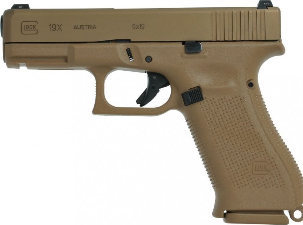GLOCK 19 X, 9 mm LUGER, COYOTE