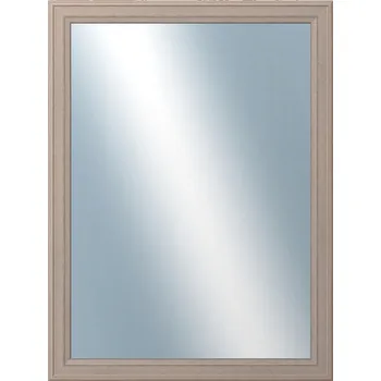 Zrcadlo DANTIK - Zarámované zrcadlo - rozměr s rámem cca 60x80 cm z lišty STEP hnědá (3020)