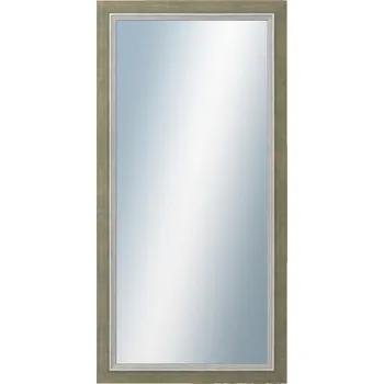 Zrcadlo DANTIK - Zarámované zrcadlo - rozměr s rámem cca 50x100 cm z lišty AMALFI zelená (3115)