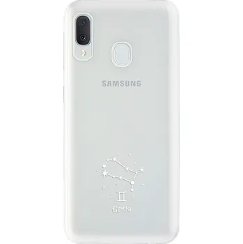 Odolné silikonové pouzdro iSaprio - čiré - Blíženci - Samsung Galaxy A20e