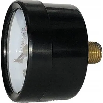 manometr 322 0/600kPa, M20x1,5mm zadní, tř. 1,6%, pouzdro černý plech, středový vývod