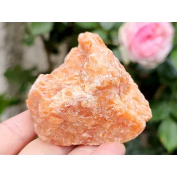 Přírodní kámen Kalcit oranžový surový 188g (Brazílie)