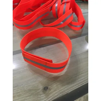 Obojek pro psa Reflexní obojek pro psy oranžová-stříbrná Oranžová 40 cm