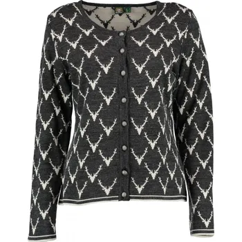 Dámský svetr ORBIS - Svetr antracit rozepínací dámský 0730 46