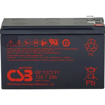 Záložní baterie Akumulátor CSB 12V, 7,2Ah (GP1272)