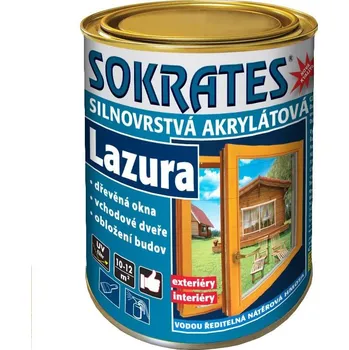 Lak na dřevo SOKRATES SILNOVRSTVÁ AKRYLÁTOVÁ LAZURA - 2 kg - antracit