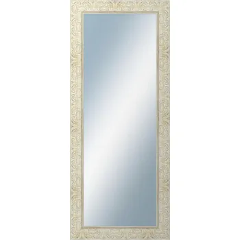 Zrcadlo DANTIK - Zarámované zrcadlo - rozměr s rámem cca 50x120 cm z lišty PRAHA bílá (2930)