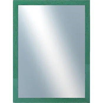 Zrcadlo DANTIK - Zarámované zrcadlo - rozměr s rámem cca 60x80 cm z lišty RETRO zelená (2535)