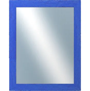 Zrcadlo DANTIK - Zarámované zrcadlo - rozměr s rámem cca 40x50 cm z lišty RETRO modrá (2532)