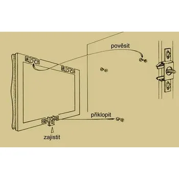 Rám na obraz Klíč k zámku na obrazy (Spring-LOCK) Klíč ((Zabraňte krádeži obrazu))