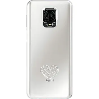 Telefonní příslušenství Odolné silikonové pouzdro iSaprio - čiré - Digital Love - Xiaomi Redmi Note 9 Pro / Note 9S