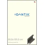 DANTIK rámeček 80x120 | ALU profil 6035 Dýha černá (Plexi Čiré) (Vyrobeno s láskou u nás v DANTIKU)