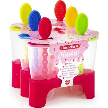 Tvořítko na led PLASTIC FORTE Tvořítka na zmrzlinu, 6 ks, 11 x 11 x v. 13,5 cm, barvy mix