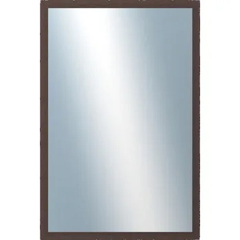 Zrcadlo DANTIK - Zarámované zrcadlo - rozměr s rámem cca 40x60 cm z lišty KASETTE hnědá (2757)