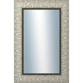 Zrcadlo DANTIK - Zarámované zrcadlo - rozměr s rámem cca 40x60 cm z lišty PRAHA stříbrná (2751)