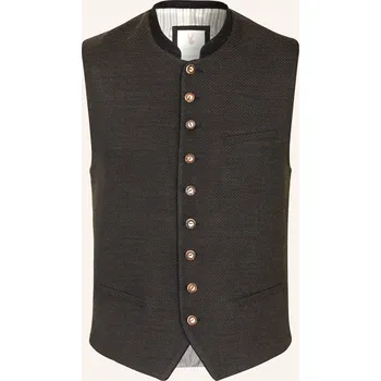 Pánská vesta Johann & Johanna Pánská Krojová Vesta Slim Fit, tmavě zelená...