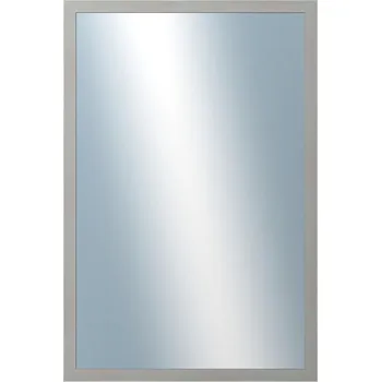 Zrcadlo DANTIK - Zarámované zrcadlo - rozměr s rámem cca 40x60 cm z lišty PASTELKA šedá rovná (2966)