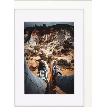 Rám na obraz Hama rámeček dřevěný BELLA. arktická bílá, 21x29,7 (Rozměry A4)