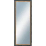 DANTIK - Zarámované zrcadlo - rozměr s rámem cca 60x160 cm z lišty ZVRATNÁ modrozlatá plast (3068)