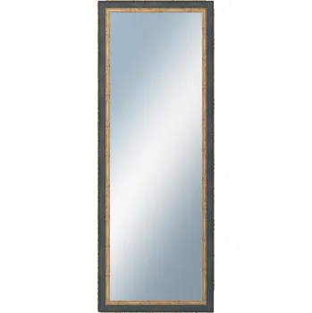 Koupelnový nábytek DANTIK - Zarámované zrcadlo - rozměr s rámem cca 60x160 cm z lišty ZVRATNÁ modrozlatá plast (3068)