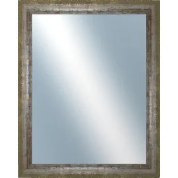 Zrcadlo DANTIK - Zarámované zrcadlo - rozměr s rámem cca 40x50 cm z lišty NEVIS zelená (3054)