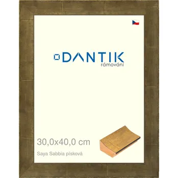 Rám na obraz DANTIK rámeček 30x40 | Saya Sabbia písková (Plexi Čiré) (Vyrobeno s láskou u nás v DANTIKU)