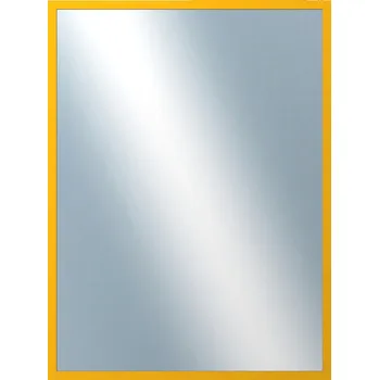 Zrcadlo DANTIK - Zarámované zrcadlo - rozměr s rámem cca 60x80 cm z lišty PERLA žlutá lesklá vysoká (2880)