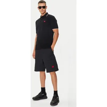 Pánské kraťasy Hugo Šortky z materiálu Garlio242 50510594 Černá Regular Fit 50