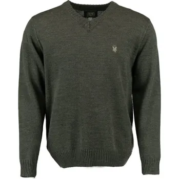 Pánský svetr ORBIS - svetr pánský se srncem s kulatým výstřihem (7012) 56