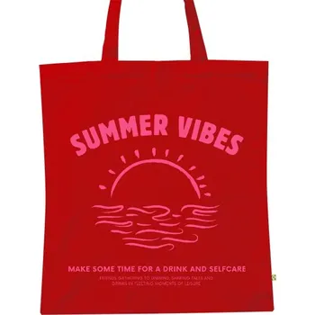 Nákupní taška BIO plátěná taška s potiskem Summer Vibes plátěná taška