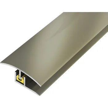 Stavební profil AP27 přechodová lišta, narážecí PROFI ACARA, hliník elox titan, 35 mm, 1 m
