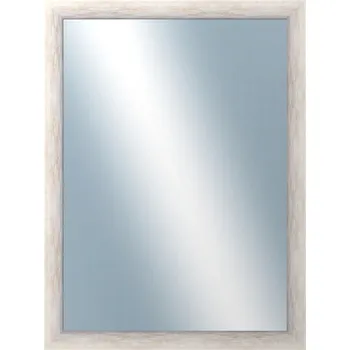 Zrcadlo DANTIK - Zarámované zrcadlo - rozměr s rámem cca 60x80 cm z lišty PAINT bílá velká (2960)