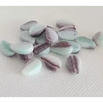 Dětské navlékací korálky Korálky skleněné ramš - LÍSTEČKY 14×10mm (sáček 250g) (PRECIOSA)