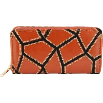 Peněženka Dámská peněženka Charm žirafí vzor hnědo-černá