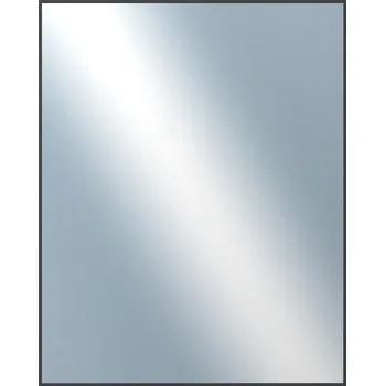 Koupelnový nábytek DANTIK - Zarámované zrcadlo - rozměr s rámem cca 40x50 cm z lišty Hliník černá | P273-250 (7273250)