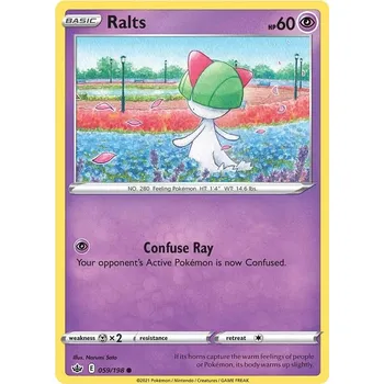 Karetní hra Ralts 059/198 - Chilling Reign Typ karty: Reverse Holo