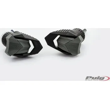 Rám pro motocykl Puig Pádové protektory rámu PUIG R19 20468N černý s šedou gumou