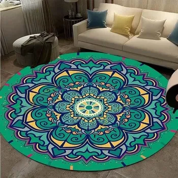 Koberec Vintage mandala kulatý koberec do obýváku - 9,40 cm x 40 cm