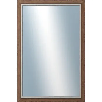 Zrcadlo DANTIK - Zarámované zrcadlo - rozměr s rámem cca 40x60 cm z lišty TAIGA hnědá (3107)