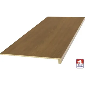 Parapet Parapet na míru dřevotříska s nosem zlatý dub 3095 17/40x600xdélka na přání 500 - 3999 mm
