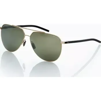 Sluneční brýle PORSCHE DESIGN Sunglasses P´8968 Sluneční brýle pilotky zlatočerné a skly v barvě olivové (Puristické pánské designové sluneční brýle v klasickém stylu pilotky. Vyrobeno z lehkého titanu a high-tech polyamidu RXP®.)